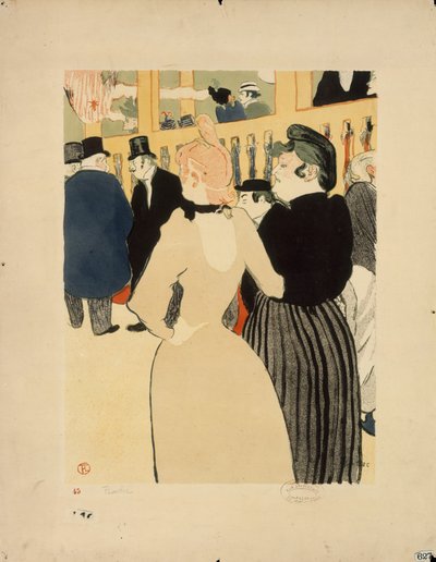 La Goulue en haar zus door Henri de Toulouse Lautrec